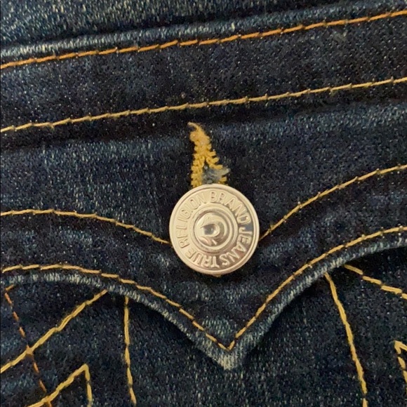 True Religion Joey Twisted Seam Flare Jeans - Picture 8 of 10